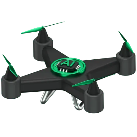 Ai Drone  3D Icon