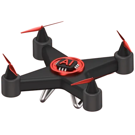 Ai Drone  3D Icon