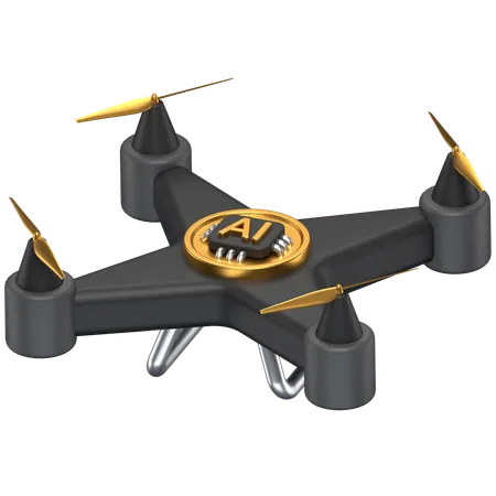 Ai Drone  3D Icon