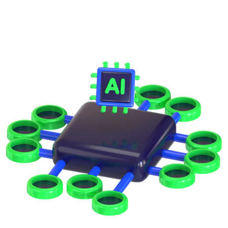 Ai Drone  3D Icon