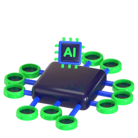 Ai Drone  3D Icon