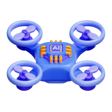 AI Drone  3D Icon