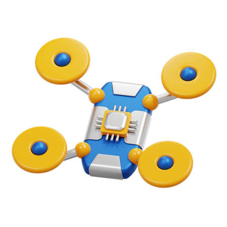 AI DRONE  3D Icon