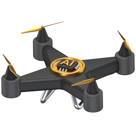 Ai Drone  3D Icon