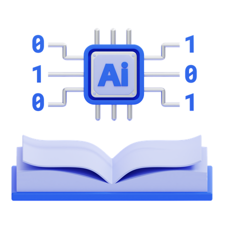 AI 교육  3D Icon