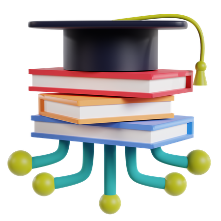 Ai Education Book  3D Icon