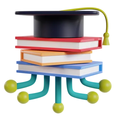 Ai Education Book  3D Icon