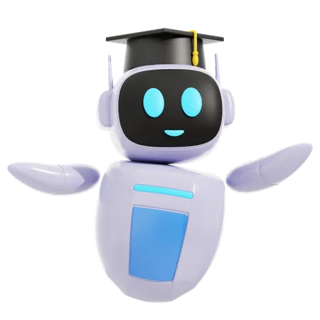 Bot de educação de IA  3D Icon