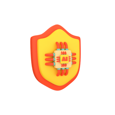 Escudo de ia  3D Icon