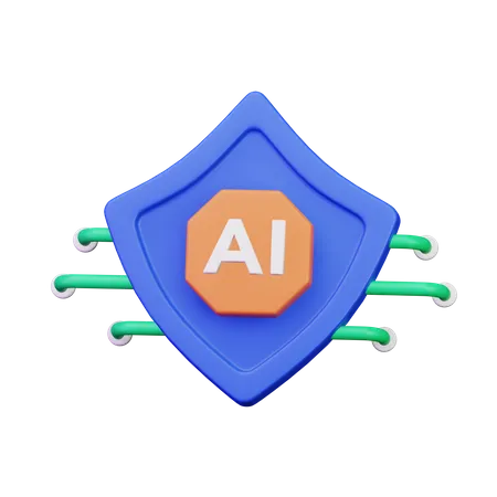 Ai escudo  3D Icon