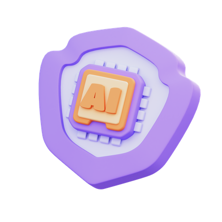 Escudo de ia  3D Icon