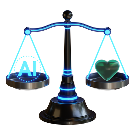 AI Ethical Decision Making  3D Icon