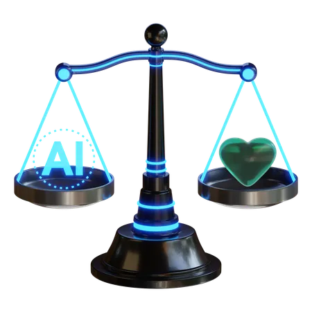 AI Ethical Decision Making  3D Icon