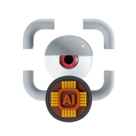 Ai Eye 3 D Icon And Illustration 3D Icon