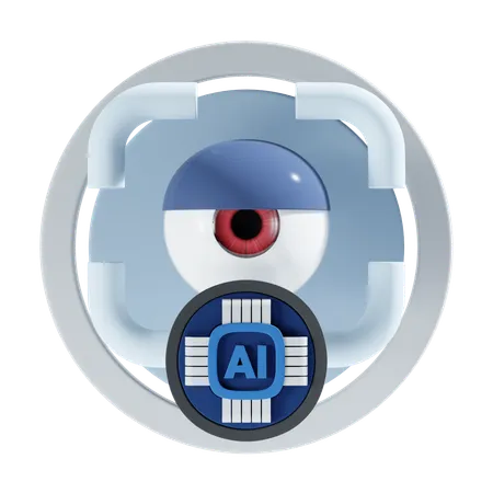 Ai Eye 3 D Icon And Illustration 3D Icon