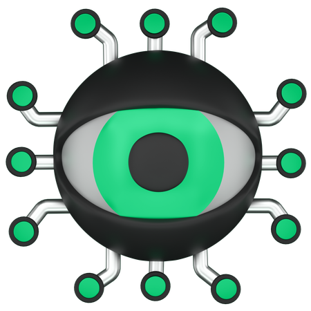 Ai Eye  3D Icon