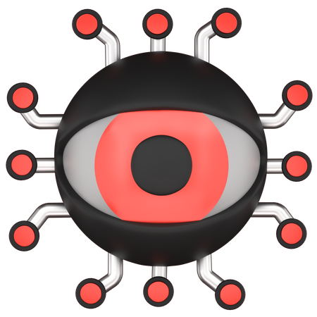 Ai Eye  3D Icon