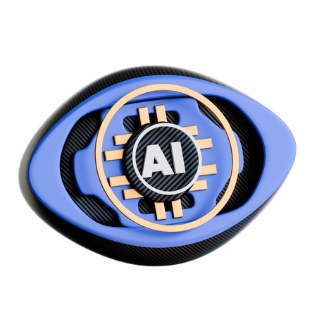 Ai Eye  3D Icon