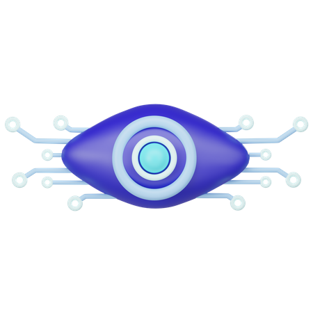 Ai Eye  3D Icon