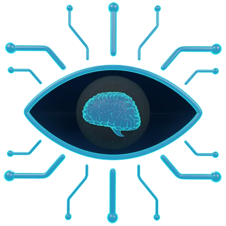 Ai Eye  3D Icon