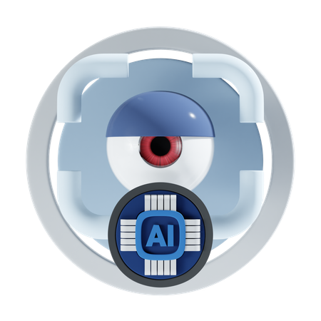 Ai Eye  3D Icon