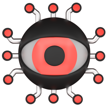 Ai Eye  3D Icon