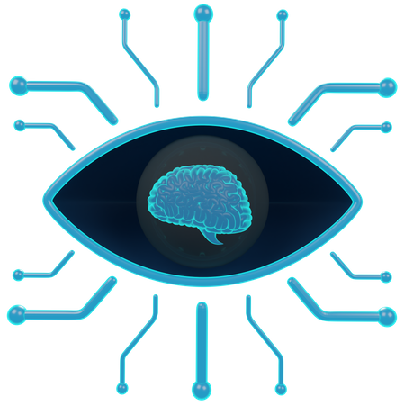 Ai Eye  3D Icon