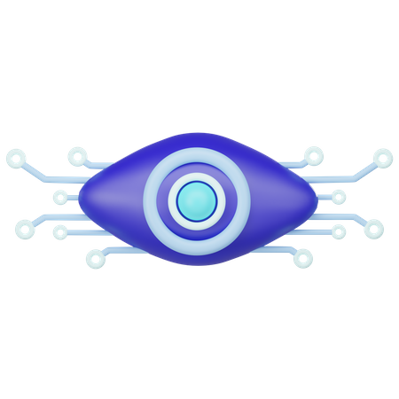 Ai Eye  3D Icon
