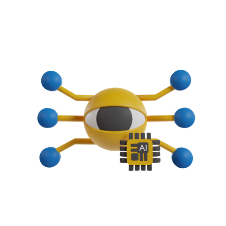 Ai Eye  3D Icon