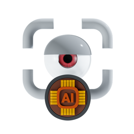 Ai Eye  3D Icon