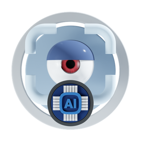 Ai Eye  3D Icon