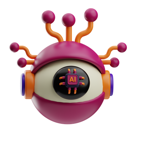 KI-Auge  3D Icon