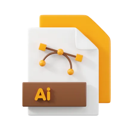 AI File  3D Icon