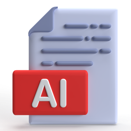 AI File  3D Icon