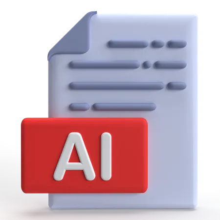 AI File  3D Icon