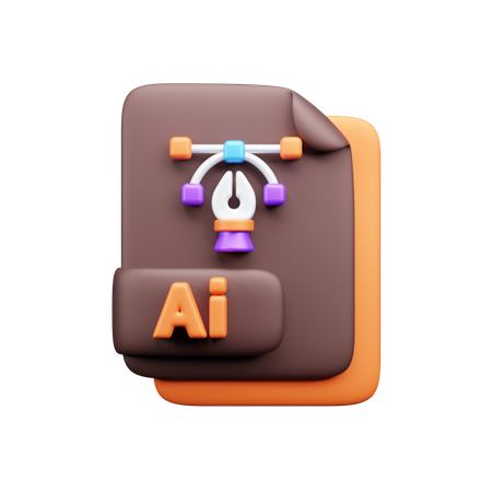 AI File  3D Icon