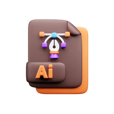 AI File  3D Icon