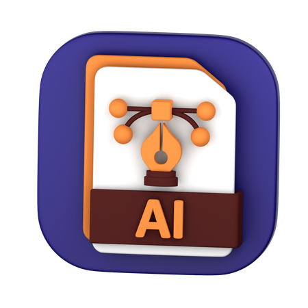 AI File  3D Icon