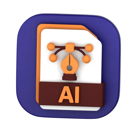 AI File  3D Icon