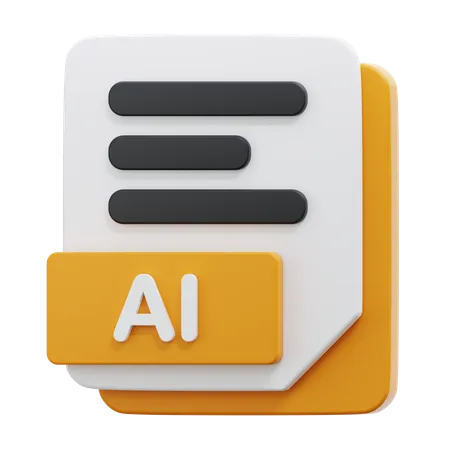 AI FILE  3D Icon