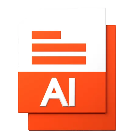 AI File  3D Icon