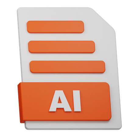 AI File  3D Icon