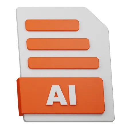 AI File  3D Icon