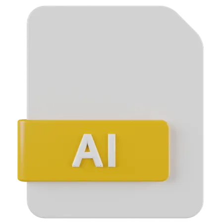 AI File  3D Icon