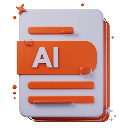 AI File  3D Icon