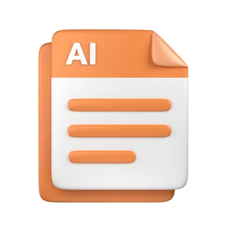 AI File  3D Icon