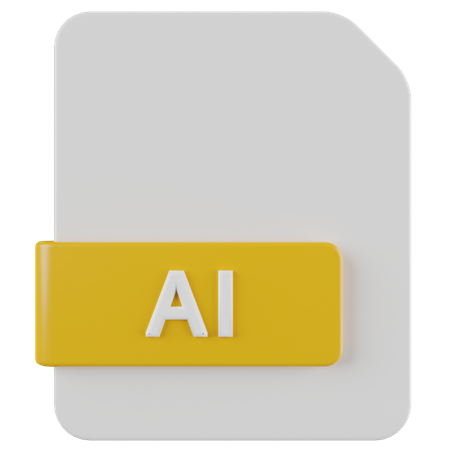 AI File 3D Icon