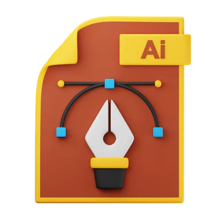 Ai File 3D Icon