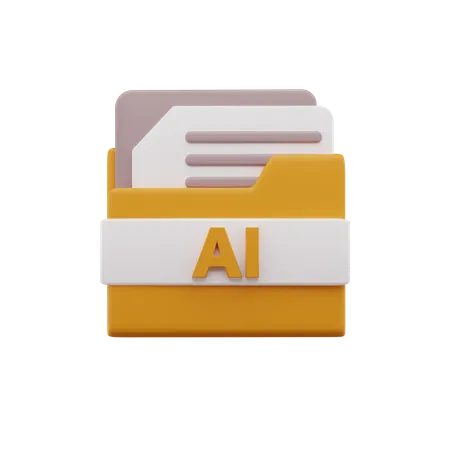 Ai File 3D Icon
