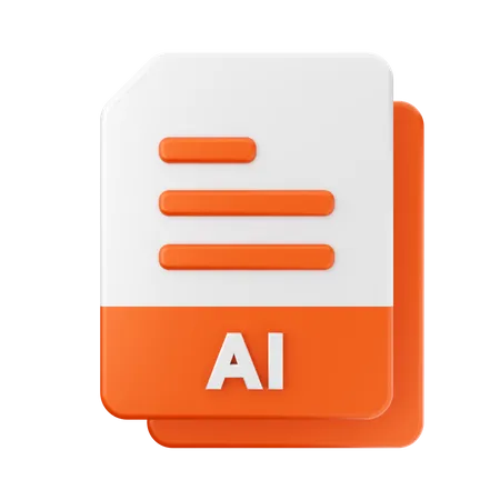 AI File  3D Icon